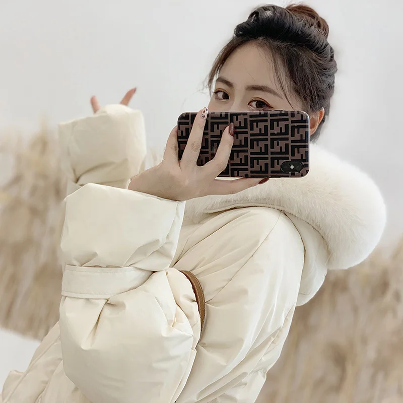 2020 Длинная зимняя куртка женское пуховое пальто из хлопка Корейская большого