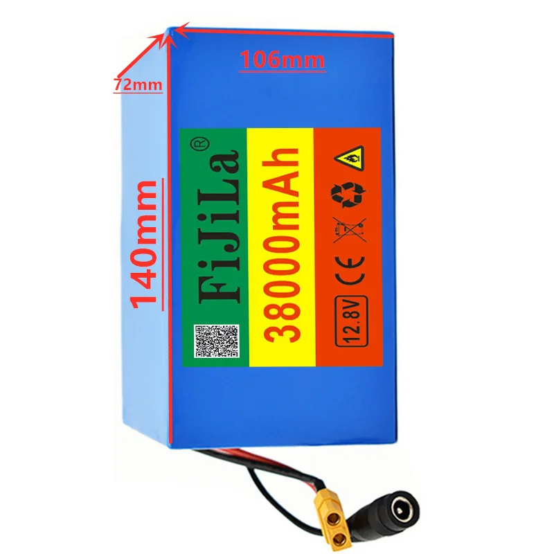 

32700 LiFePO4 battery 4s3p 12.8v 38ah 4S 40A 100A balanced BMS for power containers and 12V UPS