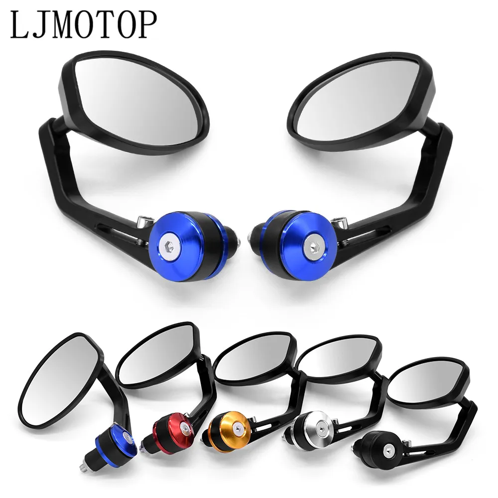Мотоциклетное зеркало с ЧПУ 7/8 дюйма алюминиевые зеркала заднего вида ручкой для