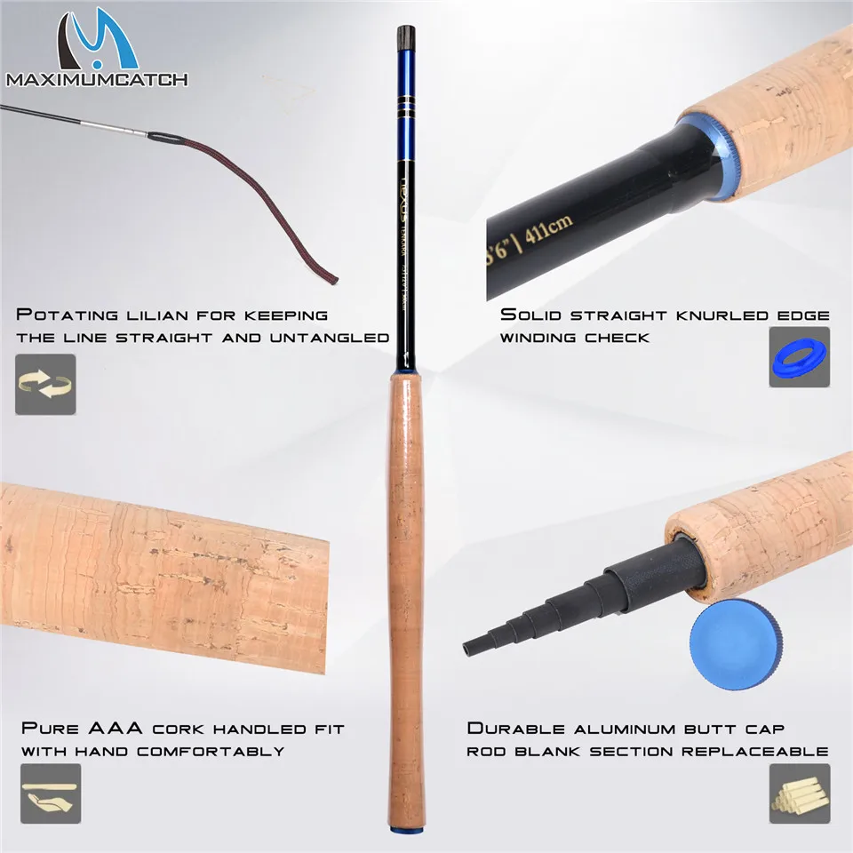 Удочка Maximumcatch Nexus 3 6 м/3 9 м/4 5 м телескопическая удочка Tenkara для удочки и крючков