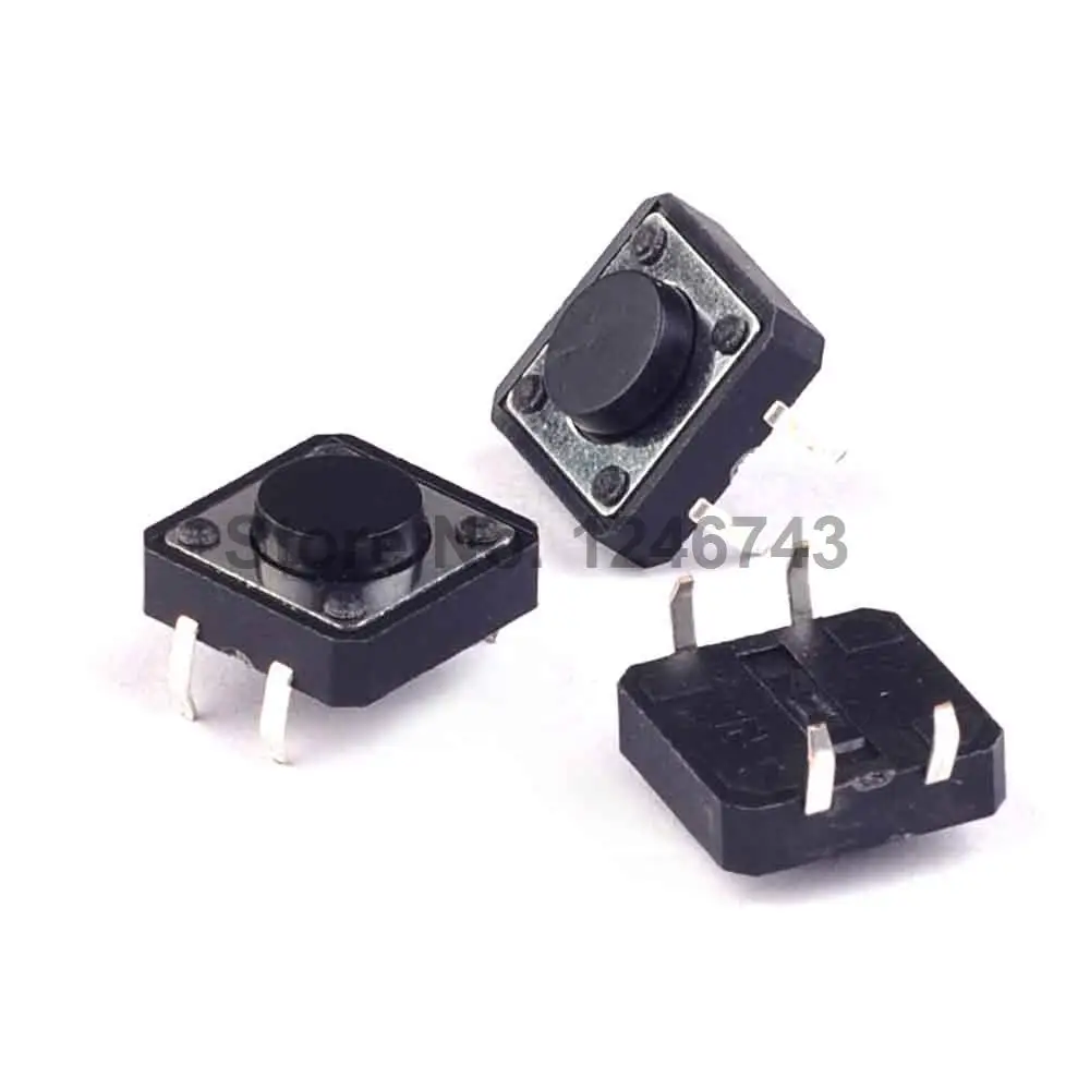 20 шт DIP Тактильные Такт Кнопка Микро переключатель мгновенный 12X12X5(h)