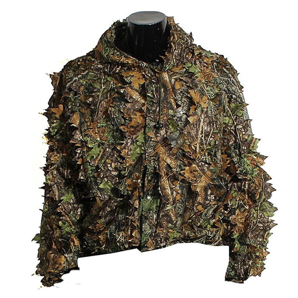 Охотничий костюм Ghillie 3D бионический камуфляж лист камуфляж джунгли лесной наблюдение за птицами манто одежда для охоты