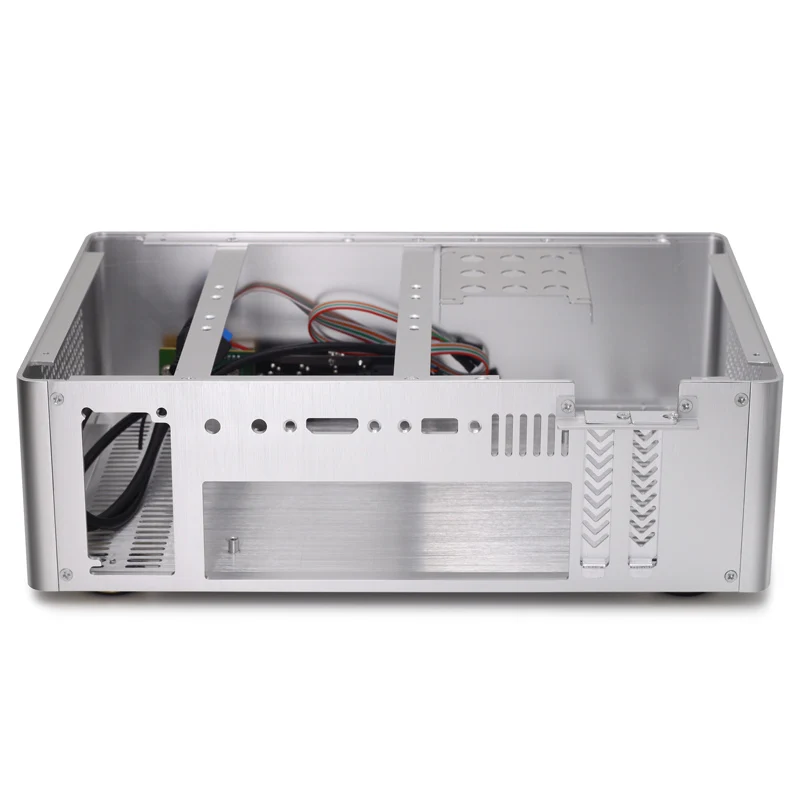 Алюминиевый Чехол для компьютера маленький горизонтальный мини ITX HTPC корпус