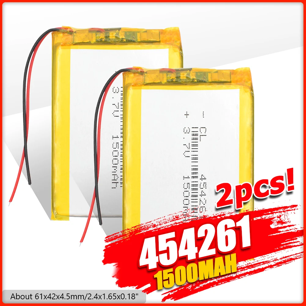 Положительный 61x42x4 5 мм Lipo MP5 Bluetooth динамик GPS Батарея 1/2/4x Высокая мощность 3 7 v 454261