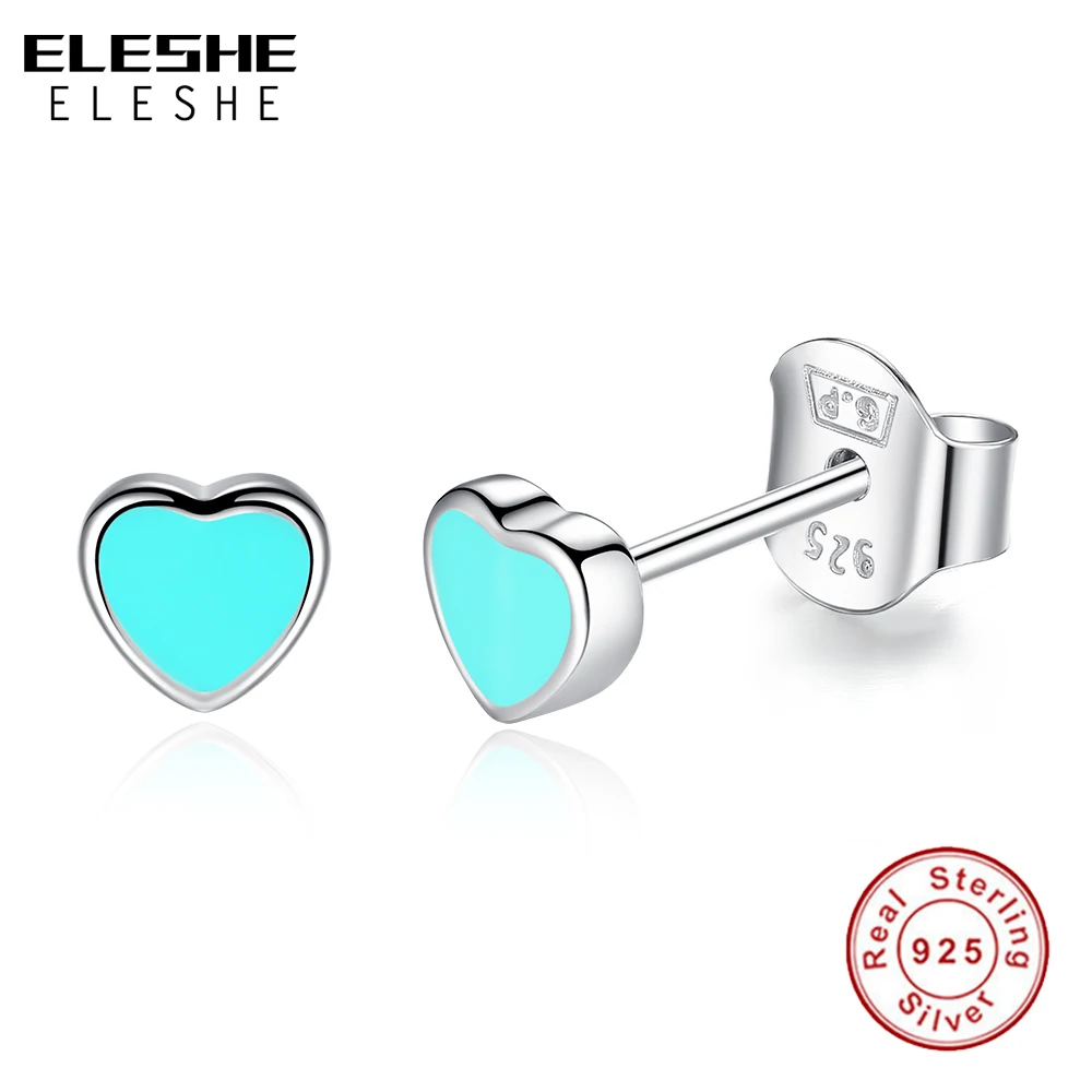 Женские серьги гвоздики из серебра 100% пробы с эмалью|Серьги-гвоздики| |