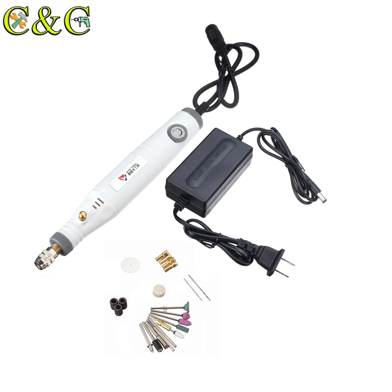 Электрический полировщик 18 в вращающийся инструмент мини дрель с вилкой