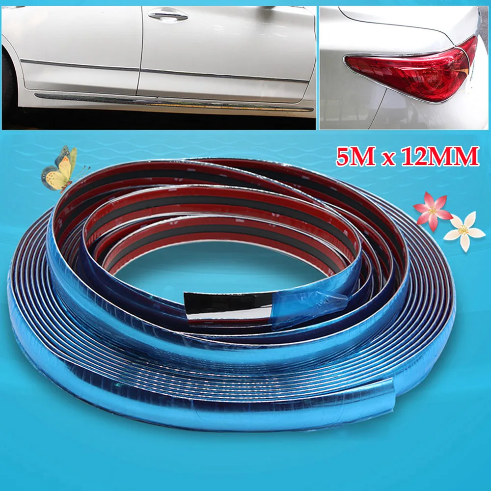 Полоса для бампера автомобиля 12 мм/16 футов 5 м защитная наклейка защита окон и