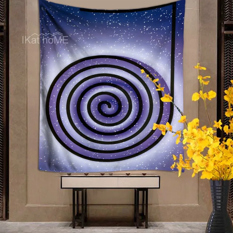 Фиолетовый энергетический символ чакра Триппи Гобелен Мандала настенный Таро