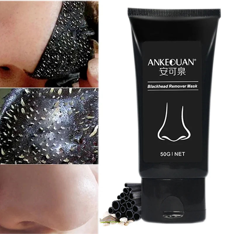 

Blackhead Remover Face Mask Cleansing Pores Black Mask Oil-Control Acne Treatment Deep Cleansing Shrink Pore Beauty Cosmetics