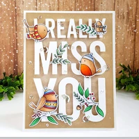 jmcraft 2021 ireally miss you english letter cardmetal cutting dies scrapbook mold cutting mold diy crafts handmade new