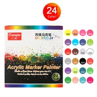 612182436 colors 0 7mm acrylic paint mart acryl stiften voor stenen rotuladores lettering art supplies for christmas gift