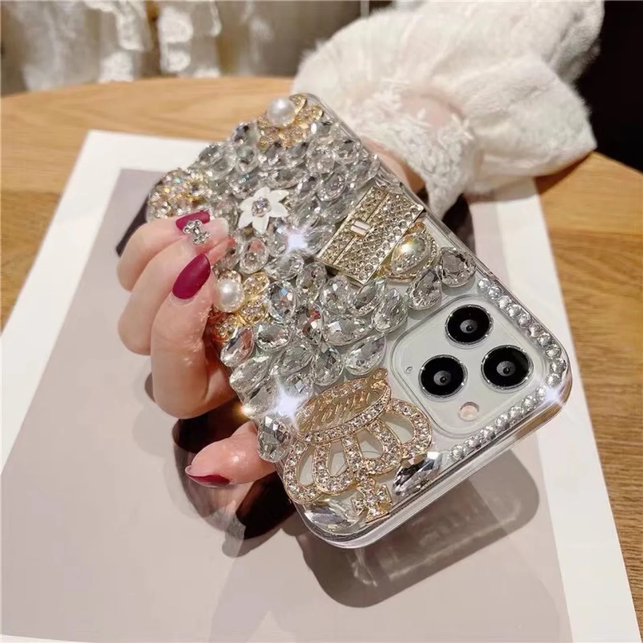 

Bling Rhinestone Phone Cover fundas Case For Xiaomi Redmi 7 7A 8 8A K20 Pro K30 Note 10 9 8 7 6 Pro MI 10 9 9T Pro Diamond Case