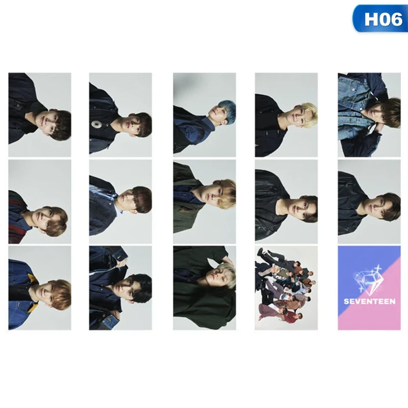 

14Pcs/Set Seventeen Fallin'Flower Lomo Photo Card PVC Cards Self Made Card Photocard