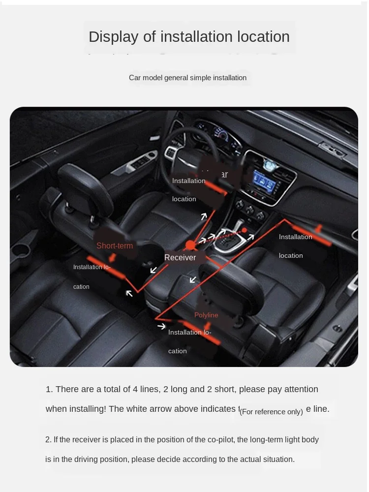 

Car Light Interior Retrofitting Wireless Colorful Voice Control Induction Lamp Interior No Modification Sole Decorative Lamp