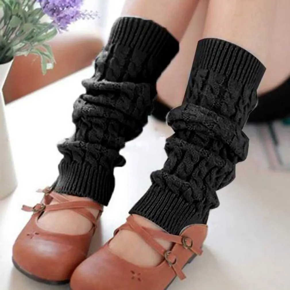 

2022 Hot Lady Knee High Leg Warm Sock Women Slim Punk Cool Knit Long Winter Socks Lolita Cosplay Gothic Kawaii Hip-hop Rock Y2K