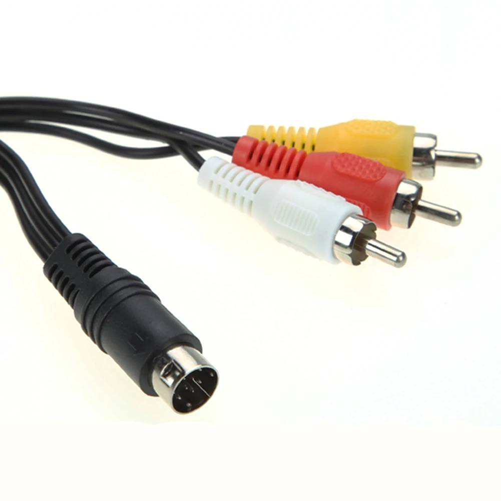 ALLOYSEED 1 8 м 9Pin 3RCA Аудио Видео AV кабель для Sega Genesis 2 3 Game A/V Соединительный адаптер