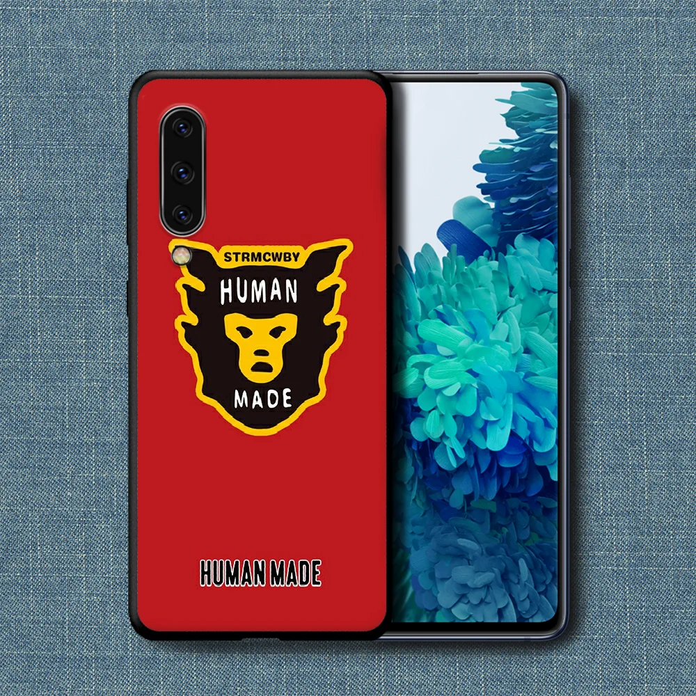 

Human Made Phone Case For Samsung Galaxy A 3 5 7 8 10 20 20E 21S 30 30S 40 50 51 70 71 black Coque 3D Prime Silicone Cover Trend