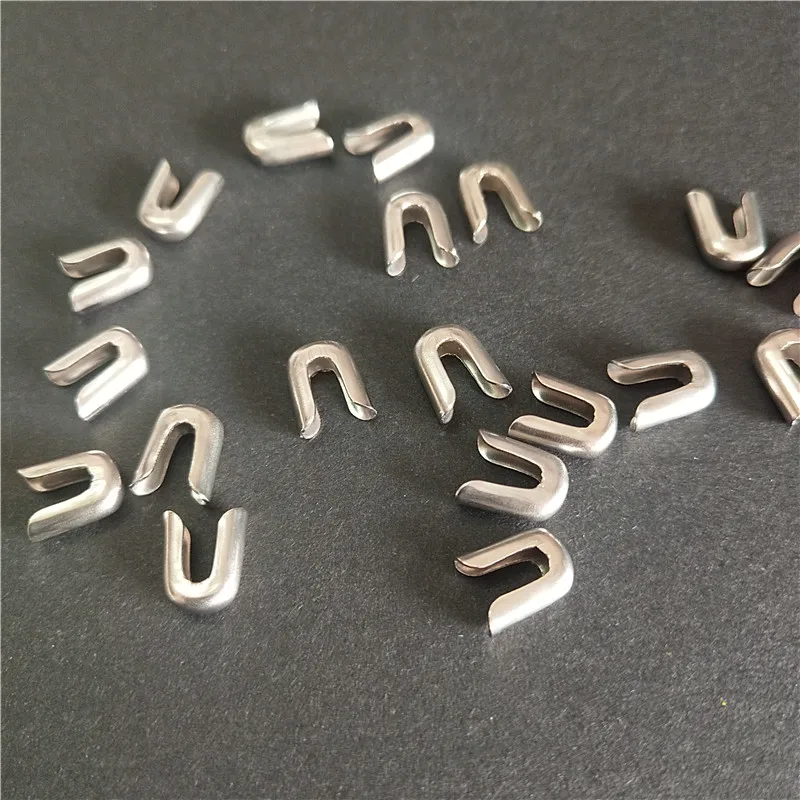 300PCS Wholesale 4/5/6mm Stainless Spiral Steel Bone Cap for Underwear Accessories