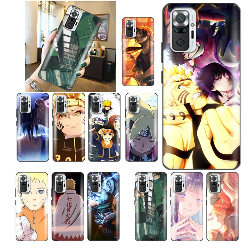 

N-Narutos Sasuked Kakashi Gaara Phone Case For Redmi Note 10 10X 10T Pro 4G 5G Cute Shell Anime Waterproof Designer Smartphones