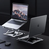 portable laptop stand foldable support base notebook stand holder for macbook pro air hp lapdesk computer cooling bracket riser
