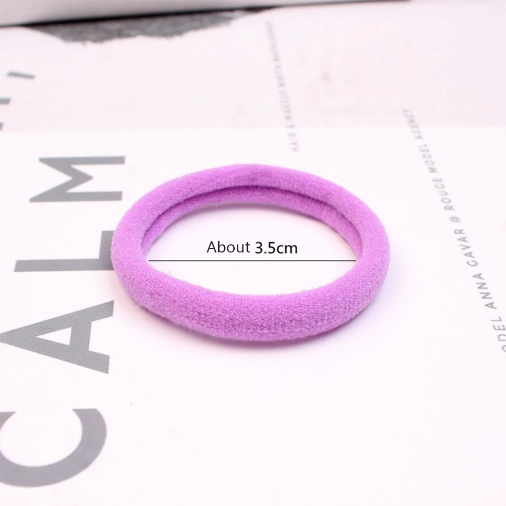 8 шт./компл. девушка просто упругая резинка для волос обтянутая тканью однотонные