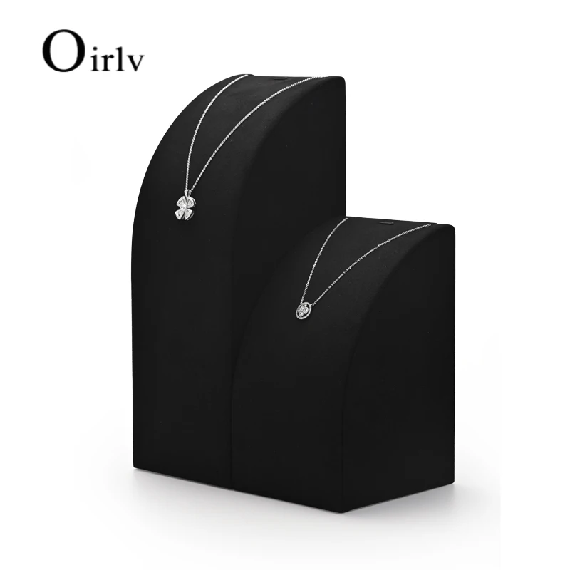 Oirlv Black Jewelry Display Set  Mannequin Necklace Stand Ring Stand Earring Stand Jewelry Storage Rack