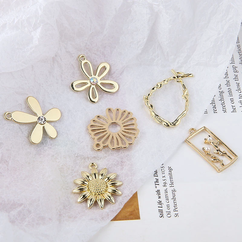 Модные серьги из сплава с гальваническим покрытием и жемчугом 10 шт. тренд 2019 |