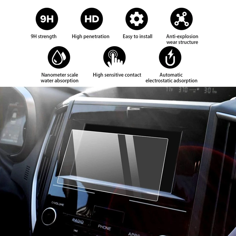 For 2018-21 Subaru Crosstrek Starlink 6.5-Inch Car Navigation Contact Screen Protective Film Display Tempered Glass | Автомобили и
