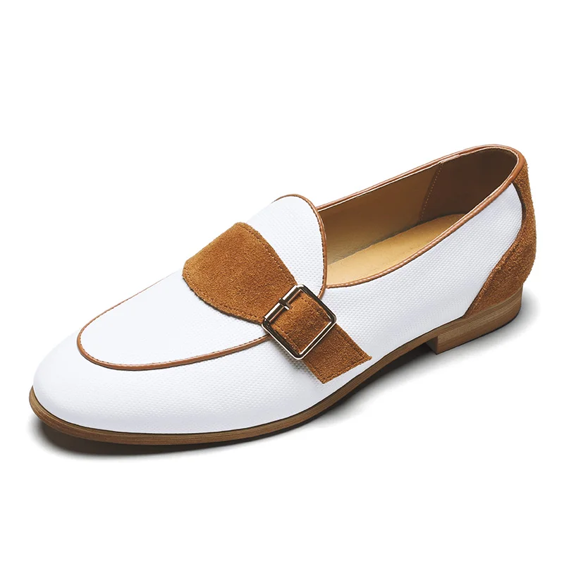 Новая модная мужская обувь из коровьей замши Летние дышащие итальянские лоферы