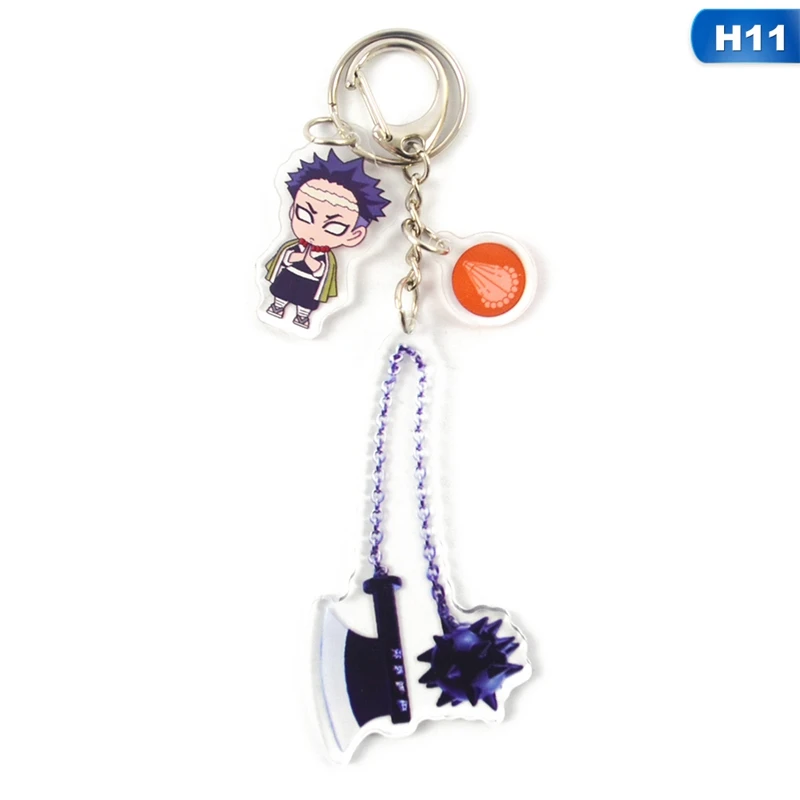 

Cosplay Anime Figure Keychain Anime Demon Slayer: Kimetsu no Yaiba Keyring Hanging Pendant Accessories Gift