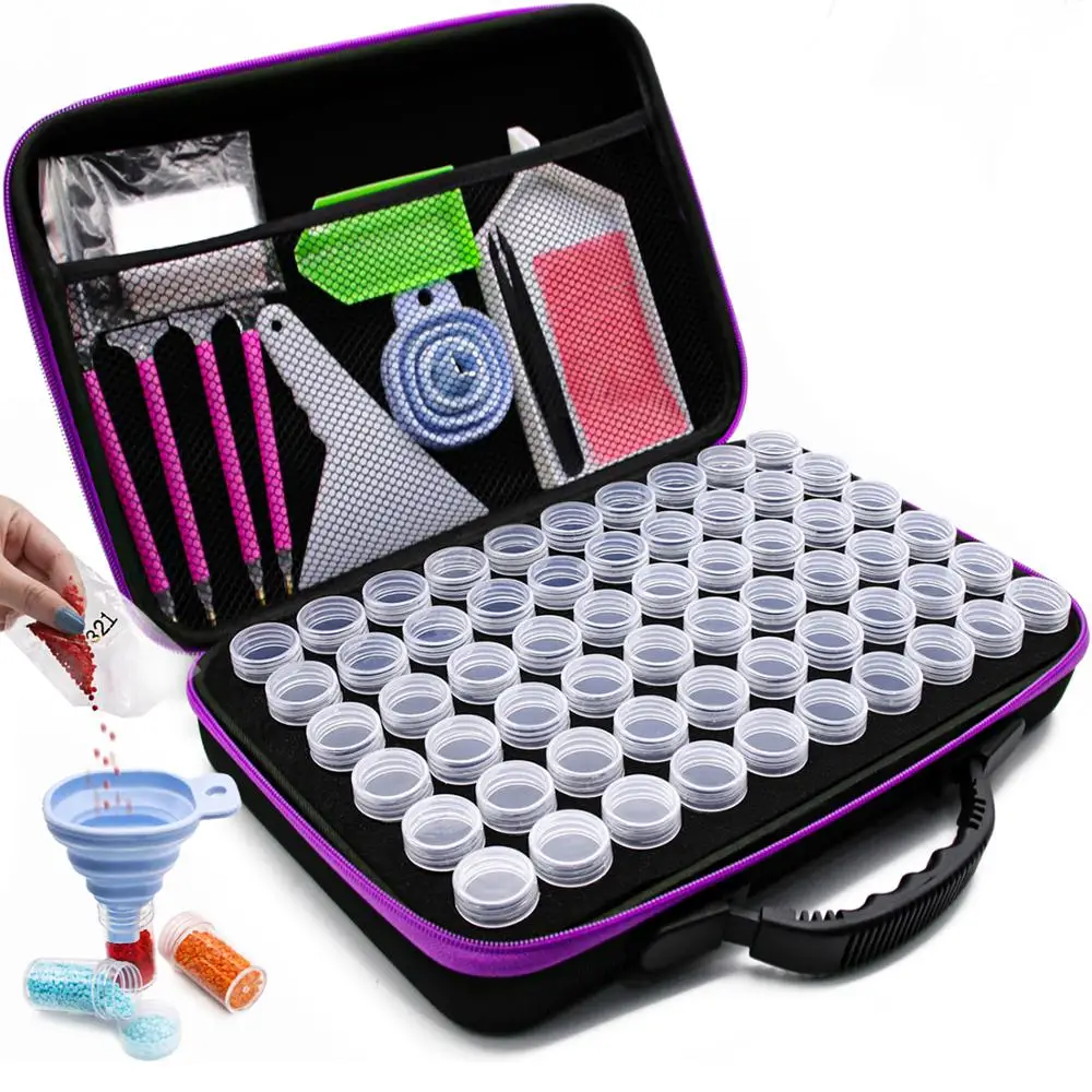 Аксессуары для алмазной живописи 5d ящик хранения с 7/15/30/60 слотами инструменты