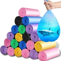 2 rolls trash bags portable home outdoor disposable plastic garbage bags thickened rubbish bags trash bags pet poop bags