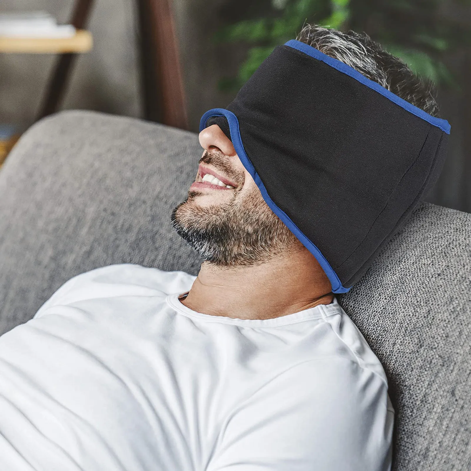

Comfortable Cotton Sleep Mask, Sleeping Blindfold, Approx59-63cm, 10ml Sleeping Eye Mask Travel Rest Aid Eye Mask Beauty Tools