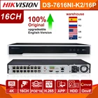 HIK POE NVR DS-7616NI-K216P 16CH H.265 12mp POE NVR для ip-камеры поддержка двухсторонней аудио HIK-CONNECT