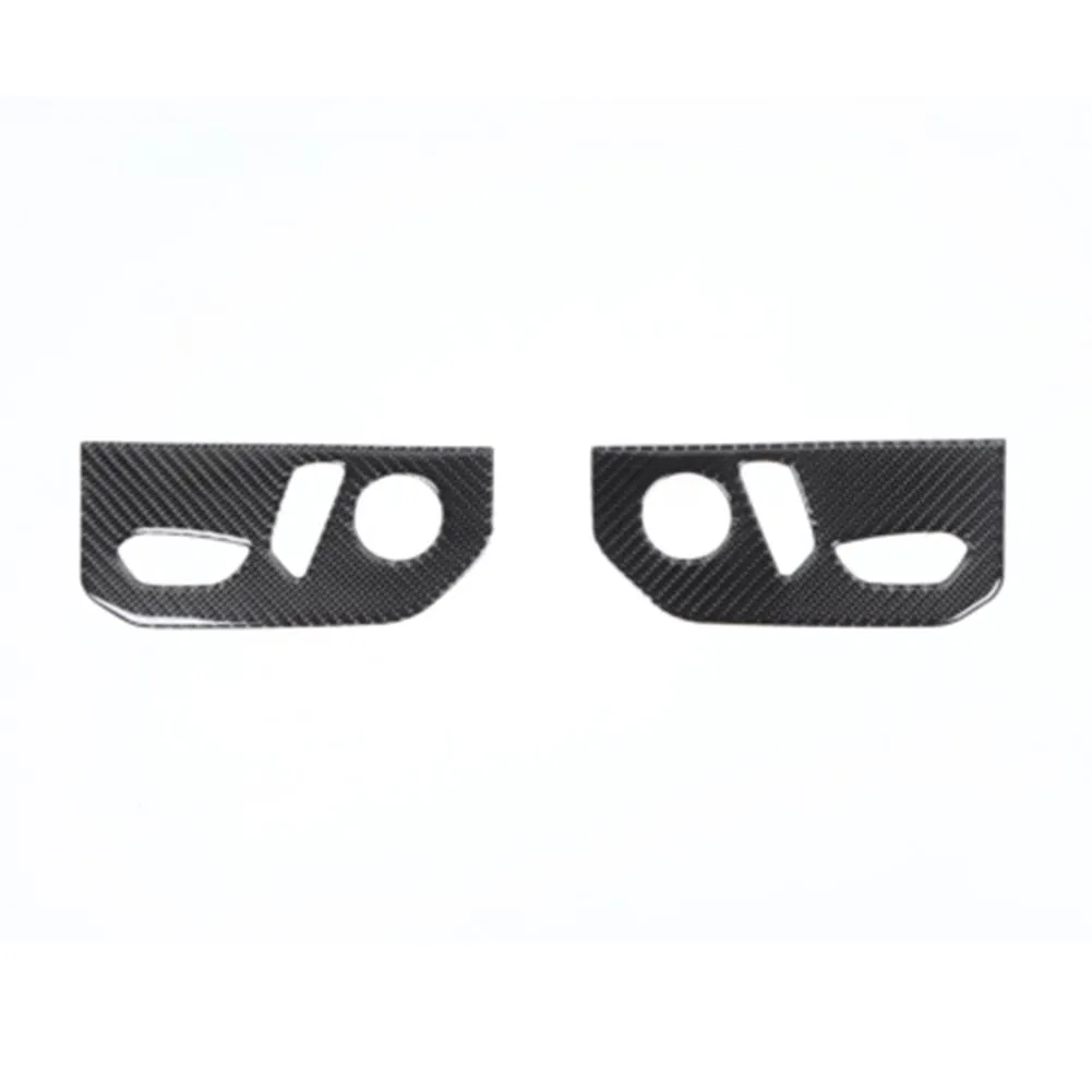 

Decoration Adjustment Panel Cover Electric Seat Black Real Carbon Fiber