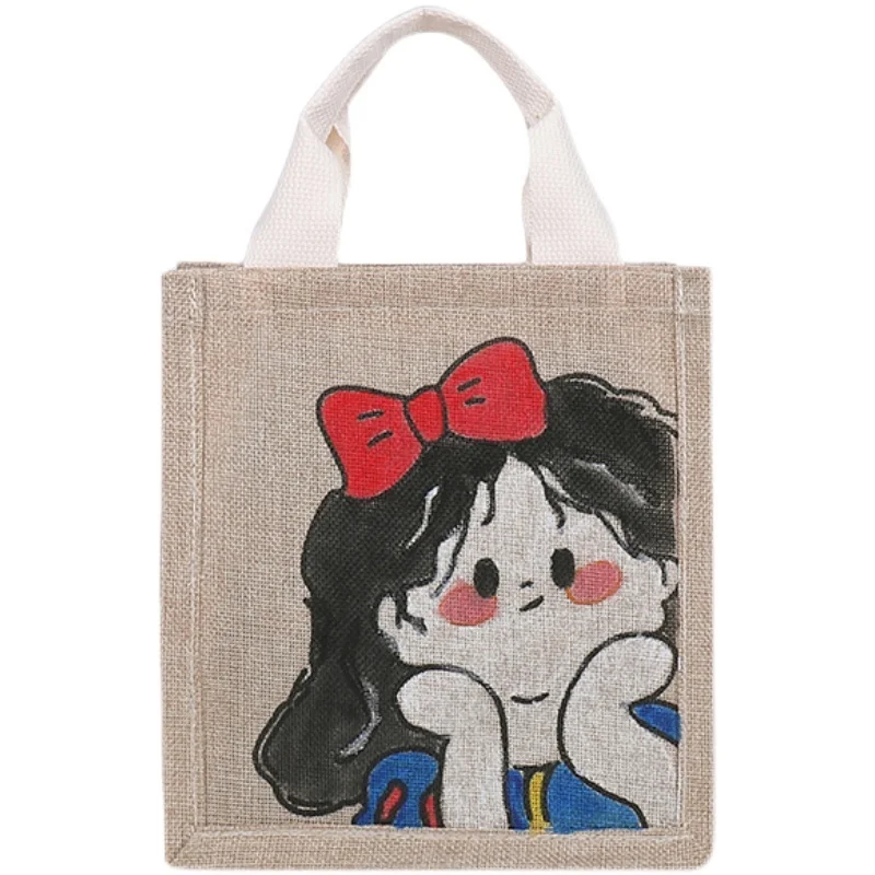 

Homemade Creative Handmade Graffiti Diy Material Bag Coloring Bag Hand-painted Canvas Bag Net Red Gift Linen Bag