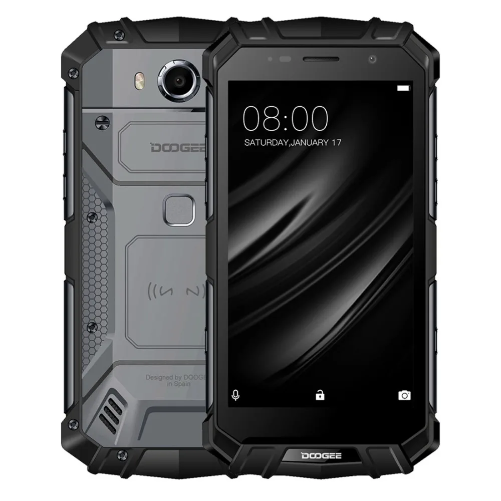 DOOGEE S60 Lite 5,2 дюймовый смартфон IP68 Водонепроницаемый Четырехъядерный 4 ГБ 32 ГБ Android 8,1 мобильный телефон LTE прочный жесткий мобильный телефон NFC