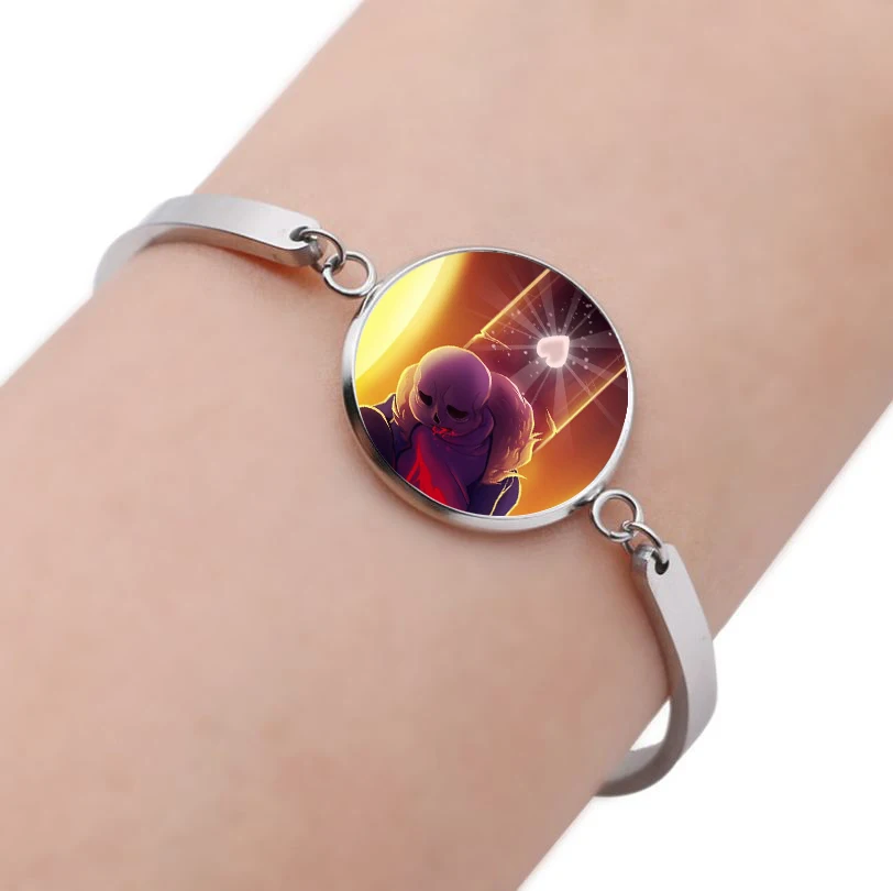 

anime Cartoon Bracelet Handmade Glass Transparent Dome Charm Bracelets Wrist Strap Prop Bracelets teenager Jewelry Bracelets
