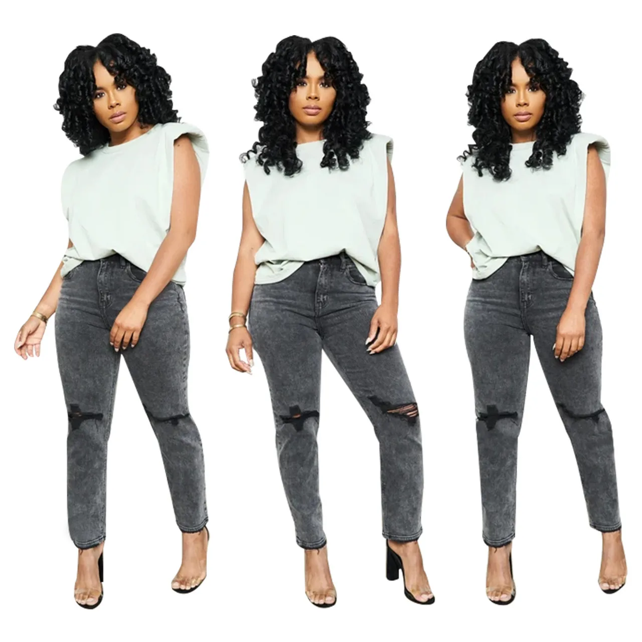 

Женские повседневные джинсы осень/зима, новые модные потертые джинсы скинни с дырками, Женские однотонные узкие брюки, джинсовые штаны