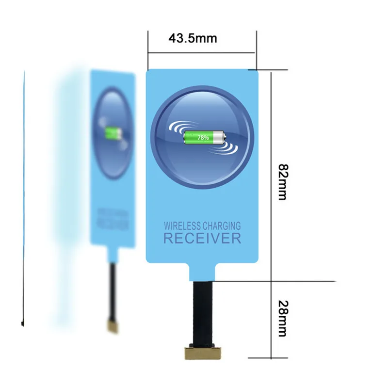 qi wireless charging receiver for iphone 7 6s plus 5s micro usb type c universal fast wireless charger for samsung huawei xiaomi free global shipping