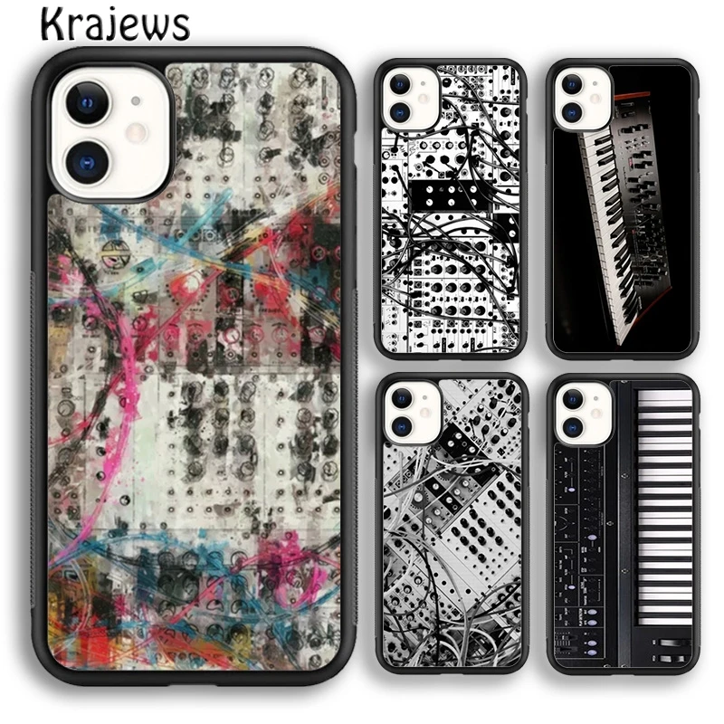 Винтажный синтезатор krajew, чехол для телефона с принтом Moog для iPhone 15 SE2020 14 6 7 8 plus XS XR 11 12 mini 13 pro max