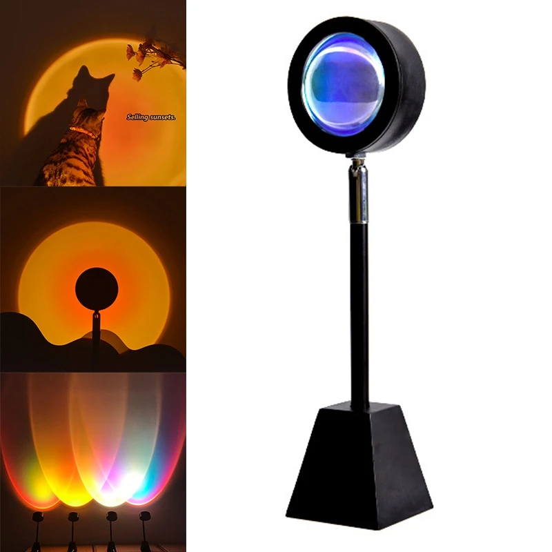 

USB Sunset Projection LED Light,180° Rotation Projection Lamp For Home Room Bedroom Decor