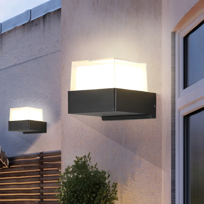 Новая светодиодная двойная комнатная настенная лампа для улицы крыльца сада