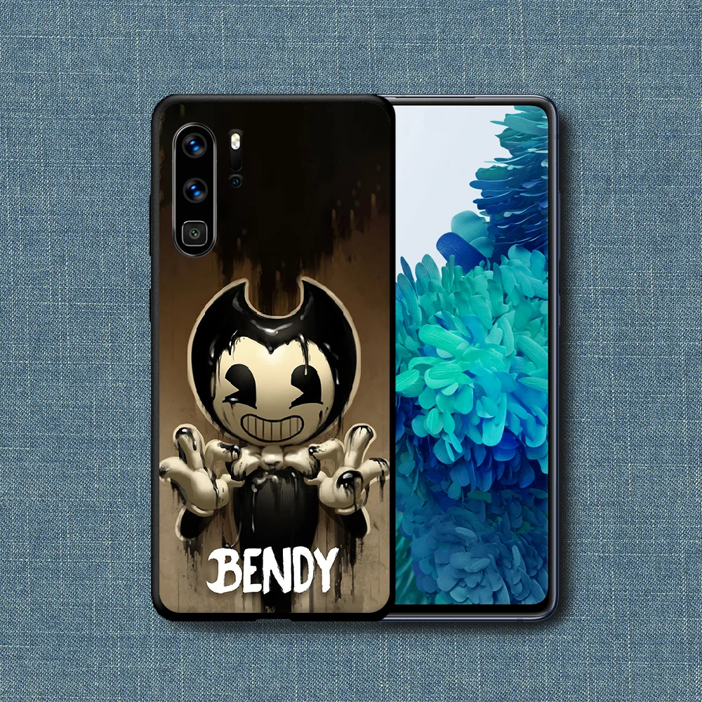 

Bendy And Game Ink Machine Phone Case For Huawei P Mate Smart 10 20 30 40 Lite Z 2019 Pro black Hoesjes 3D Shell Soft Waterproof