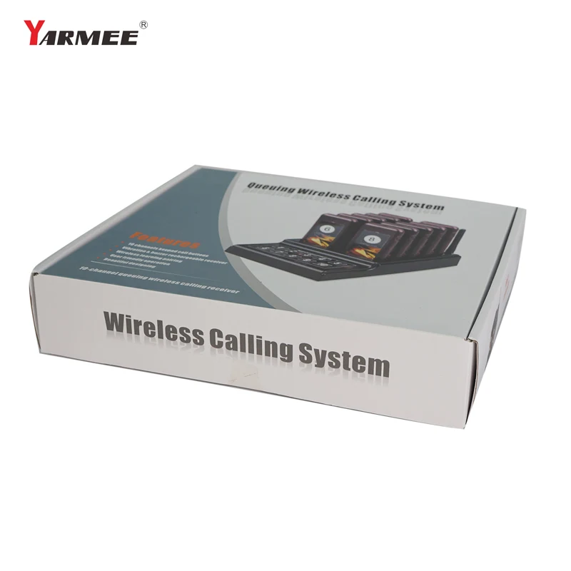 YARMEE Wireless Restantant Pagers Calling system queuing 10 costers and 1 charger socket | Компьютеры и офис