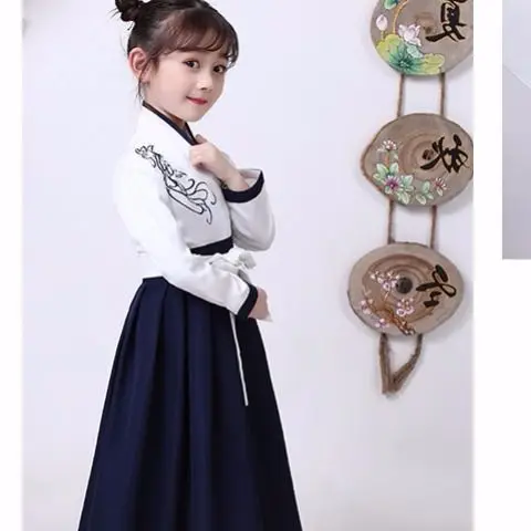 Для девочек Hanfu древняя китайская Стиль Косплэй древней китайской династии Тан