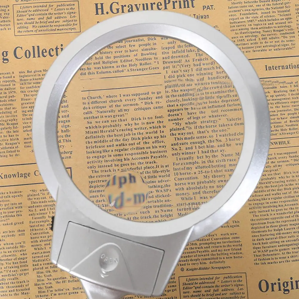 

Illuminated Magnifier Magnifying Clip-on Desktop Glass Loupe Reading LED With Lighted Metal Magnifier Lamp Clamp Top Desk H R3O1