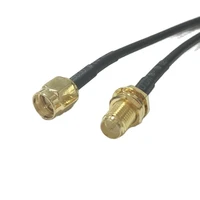 modem coaxial cable sma male plug switch rp sma female jack nut connector rg174 cable 20cm 8inch adapter jumper rf pigtail