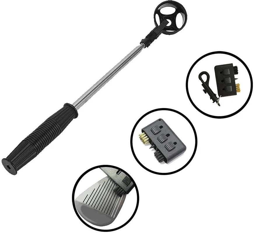 

Club Champs Golf Ball Retriever and 3-in-1 Pocket Golf Club Brush Accessories Set