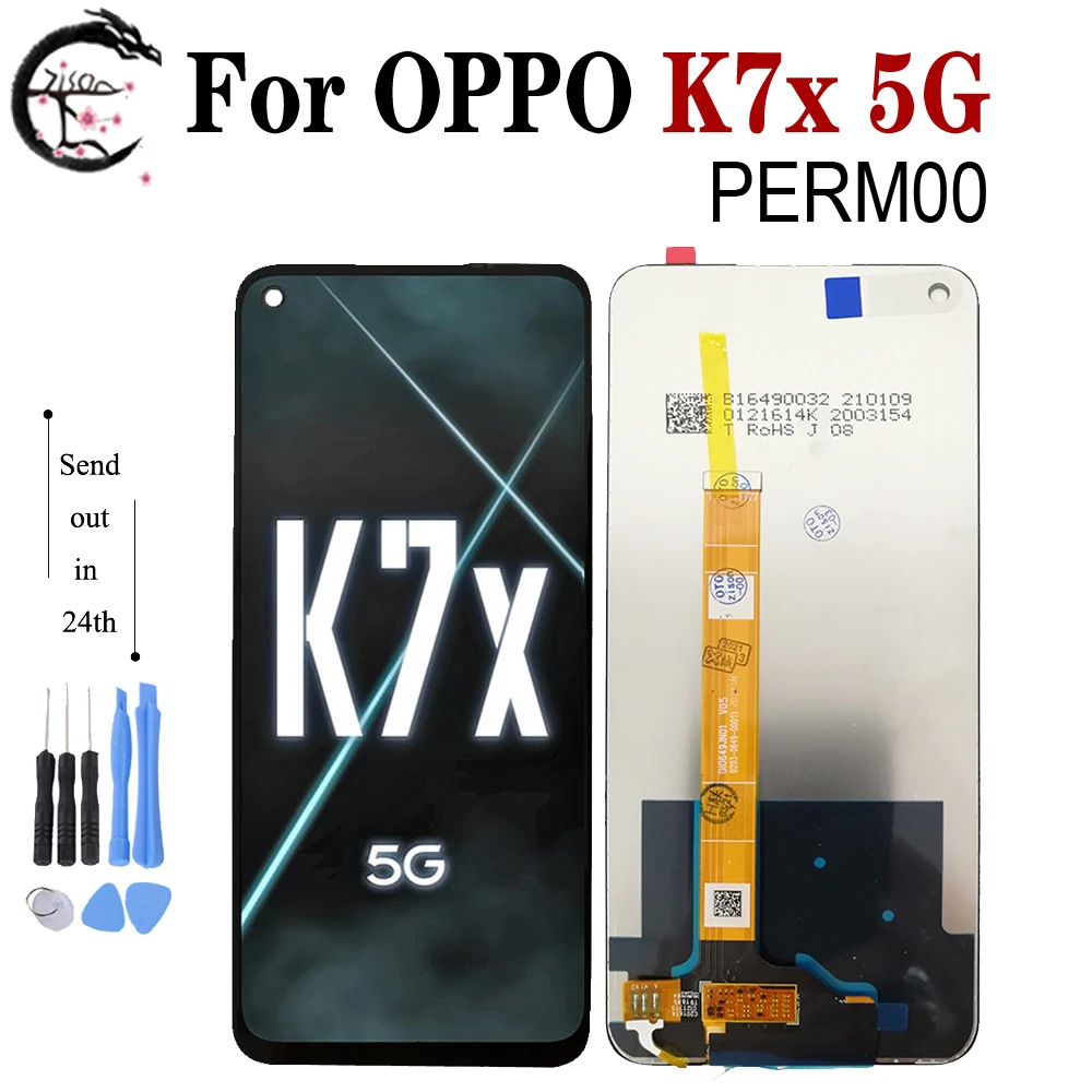 ЖК-дисплей 6,5 дюйма для OPPO K7X 5G позвольте 00, дисплей, сенсорный датчик, дигитайзер в сборе, замена, дисплей K7x, детали для телефона